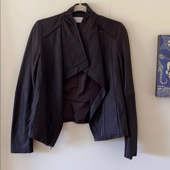 Tahari Leather Jacket - Picture 1 of 3